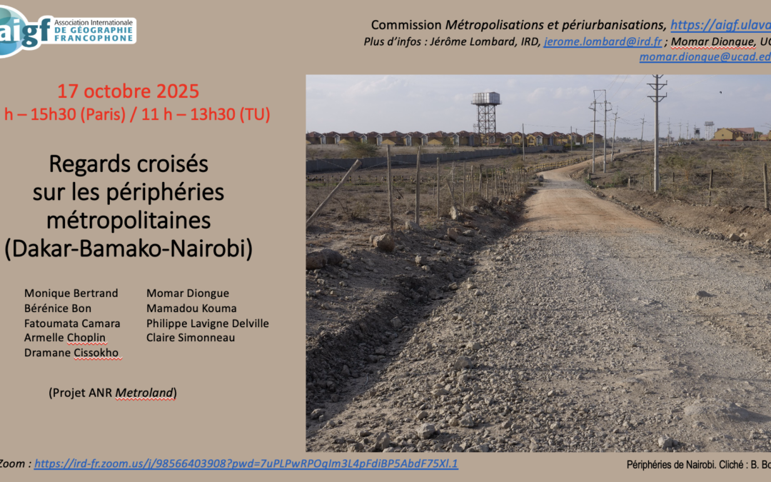 Séminaire de la commission « Métropolisation et périurbanisation »