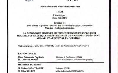 Soutenance de thèse de Nana KIMBIRI