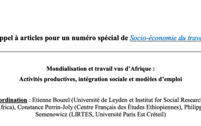 Appel à contributions – Revue Socioéconomique du travail
